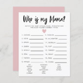 Eenvoudig roze hart dat mijn Baby shower is (Voorkant / Achterkant)