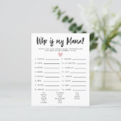 Eenvoudig roze hart dat mijn Baby shower is (Staand voorkant)