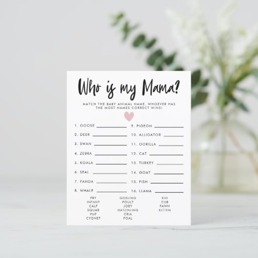 Eenvoudig roze hart dat mijn Baby shower is (Staand voorkant)