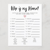 Eenvoudig roze hart dat mijn Baby shower is (Voorkant)