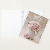 Eenvoudig Roze hydrangeas in een Pitcher Planner (Display)
