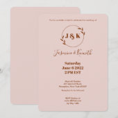 Eenvoudig Roze Kaart (Voorkant / Achterkant)