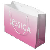 Eenvoudig roze, langzaam uitbreidbaar verloop en n groot cadeauzakje (Achterkant Gekanteld)