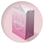 Eenvoudig roze, langzaam uitbreidbaar verloop en n medium cadeauzakje