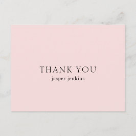 Eenvoudig Roze Minimal Modern Briefkaart