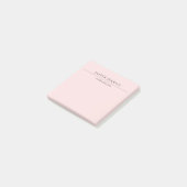 Eenvoudig Roze Minimal Modern Post-it® Notes (Schuin)