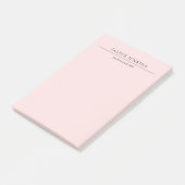 Eenvoudig Roze Minimal Modern Post-it® Notes (Schuin)