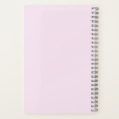 Eenvoudig Roze Minimalistisch Aangepast Logo Merkg Notitieboek (Achterkant)