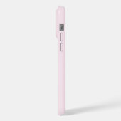 Eenvoudig roze moderne monogram iPhone hoesje (Linkerkant)