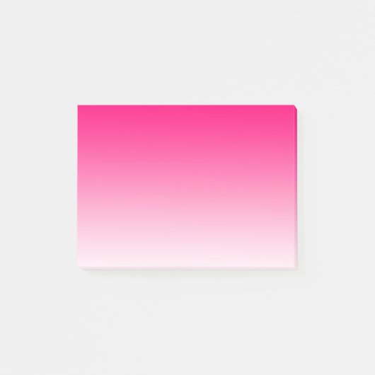 Eenvoudig roze naar wit post-it® notes (Voorkant)