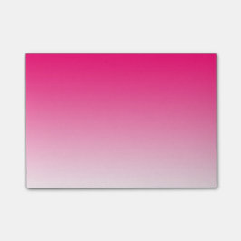 Eenvoudig roze naar wit post-it® notes