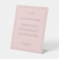 Eenvoudig roze nachtelijke diabetici Baby shower