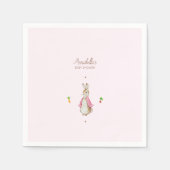 Eenvoudig Roze Peter het Konijn Servet (Voorkant)