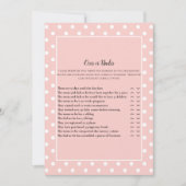 Eenvoudig roze roze roze rok onder schoenenspel kaart (Voorkant)