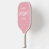 Eenvoudig Roze Schattig Hart Script Modern Beste M Pickleball Paddle (Links)