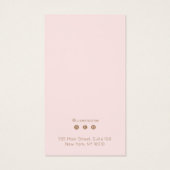 Eenvoudig roze script dat DisplayCard verdient Visitekaartje (Achterkant)