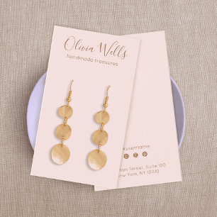 Eenvoudig roze script dat DisplayCard verdient Visitekaartje