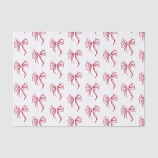 Eenvoudig Roze Strikpatroon Tissuepapier (Voorkant)