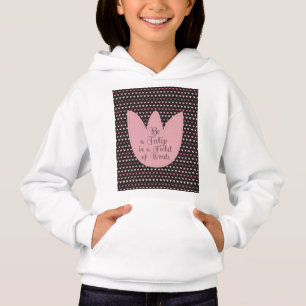 Eenvoudig Roze Tulpenpatroon met donkere achtergro