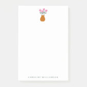 Eenvoudig roze ventilator in vet, aangepast post-it® notes (Voorkant)