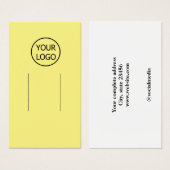 eenvoudig roze voeg uw logo aangepaste haarclipwee visitekaartje (Voorkant /achterkant)