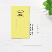 eenvoudig roze voeg uw logo aangepaste haarclipwee visitekaartje (Bureau)