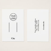 eenvoudig roze voeg uw logo aangepaste haarclipwee visitekaartje (Voorkant /achterkant)