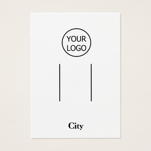 eenvoudig roze voeg uw logo aangepaste haarclipwee visitekaartje (Voorkant)