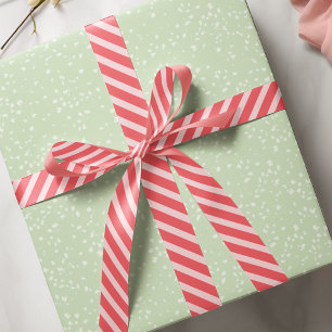 Eenvoudig Roze Whimsical Cute Klassiek Gestreept P Satijnen Lint
