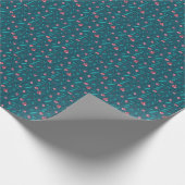 Eenvoudig rozen patroon cadeaupapier (Hoek)