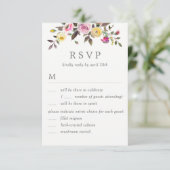 Eenvoudig  RSVP-verbinding met menuopties Kaart (Staand voorkant)