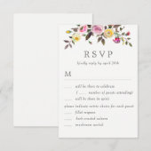 Eenvoudig  RSVP-verbinding met menuopties Kaart (Voorkant / Achterkant)