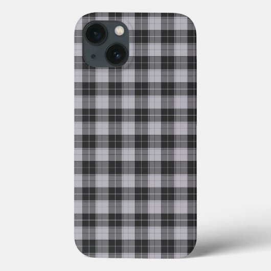 Eenvoudig ruitpatroon in grijs Case-Mate iPhone case (Achterkant)