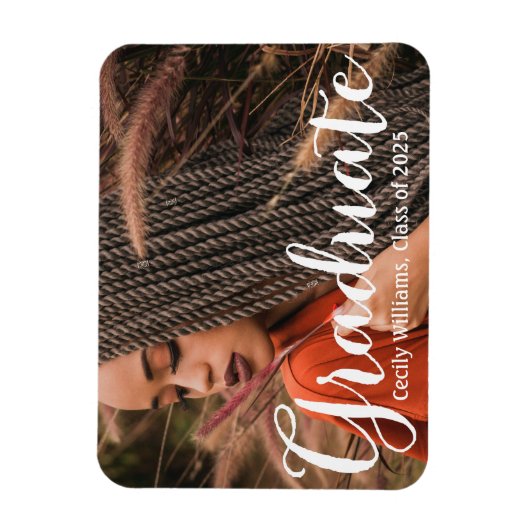 Eenvoudig Rustic Afstuderen het Afstuderen van de  Magneet (Verticaal)