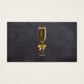 Eenvoudig Rustic Chalkboard Wedding Free Drink Tic Visitekaartje (Achterkant)