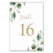 Eenvoudig Rustic Eucalyptus Greenery Wedding Kaart (Voorkant)