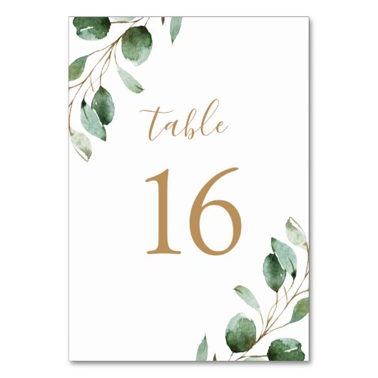 Eenvoudig Rustic Eucalyptus Greenery Wedding Kaart (Voorkant)