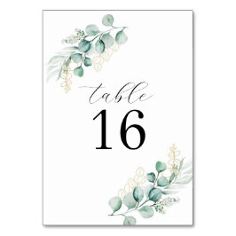 Eenvoudig Rustic Eucalyptus Greenery Wedding Kaart