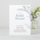 Eenvoudig Rustic Kraft Minimal Leaf Vrijgezellenfe Kaart (Staand voorkant)