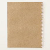 Eenvoudig Rustic Kraft Modern Professional Busines Planner (Achterkant)