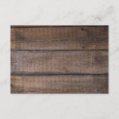 Eenvoudig Rustic Wood sparen de Aankondiging van d (Achterkant)
