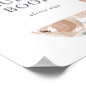 Eenvoudig Rustiek Bloem Guest Book Bord Poster (Hoek)