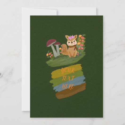 EENVOUDIG RUSTIEK BOSDIER THEMA SAVE THE DATE (Voorkant)