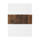 Eenvoudig Rustiek Hout Uitnodigingen Wikkel (Achterkant Voorbeeld)