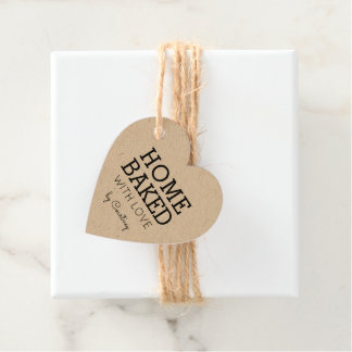 Eenvoudig & Rustiek Huis Gebakken met liefde Kraft Bedankjes Labels