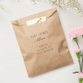  Eenvoudig Rustiek Kraft Dank u Baby shower Bedankzakje (Gezegeld)