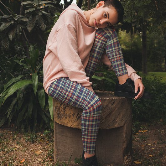 Eenvoudig rustiek marineblauw minimalistisch Schat Leggings