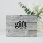 Eenvoudig Rustig Grijze, aangepast cadeaubon (Staand voorkant)