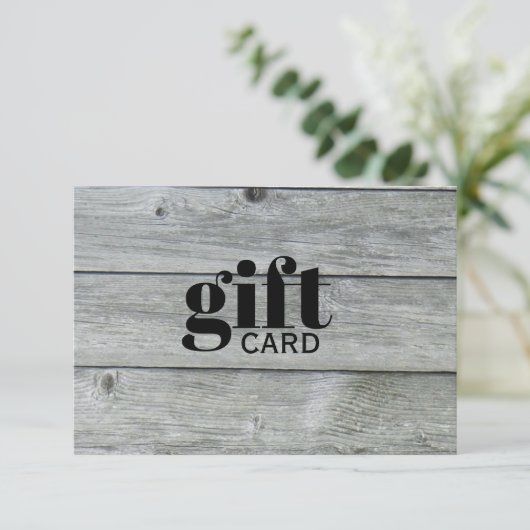 Eenvoudig Rustig Grijze, aangepast cadeaubon (Staand voorkant)