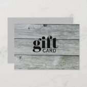 Eenvoudig Rustig Grijze, aangepast cadeaubon (Voorkant / Achterkant)